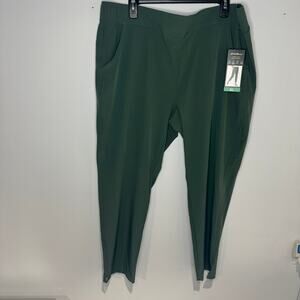 NWT! Eddie Bauer Traveler Ankle Pants, Green, Size XL Women's